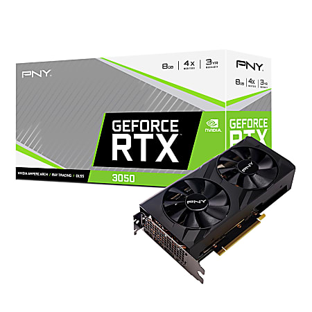 PNY GeForce™ RTX™ 3050 8GB VERTO Dual-Fan Graphics Card