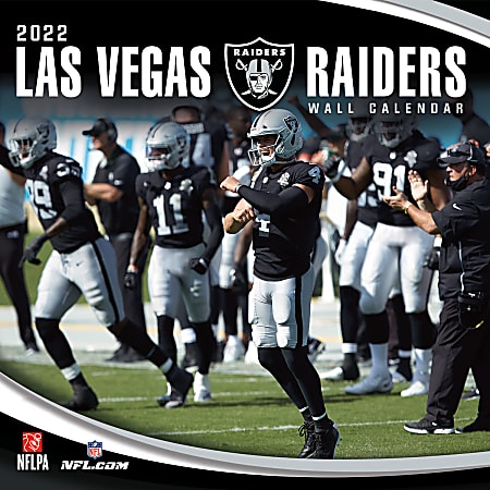 Lang Turner Licensing Monthly Wall Calendar, 12" x 24", Las Vegas Raiders, January To December 2022