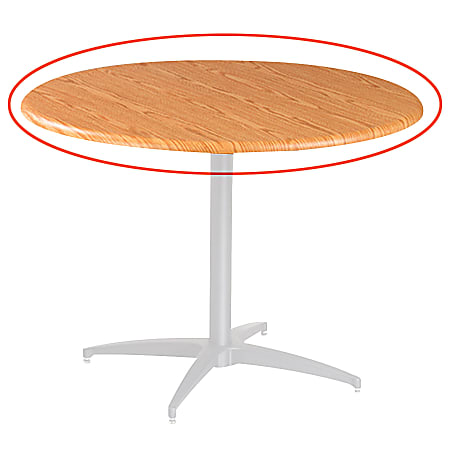 Iceberg OfficeWorks™ Round Tabletop, 42" Diameter, Light Oak