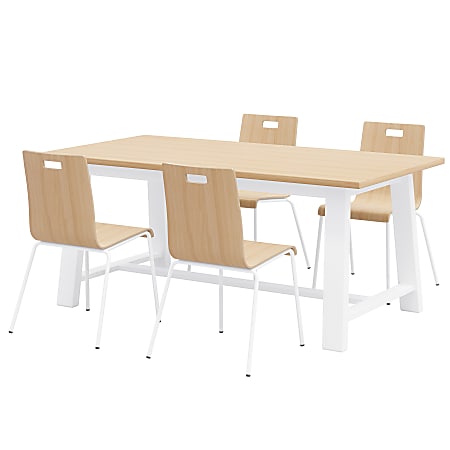 KFI Studios Midtown Dining Set NaturalWhite - Office Depot