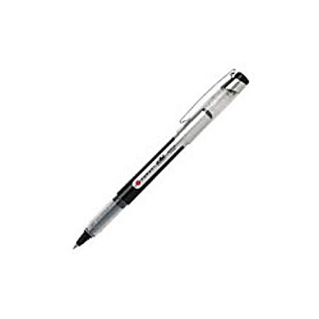 FORAY® Liquid Ink Rollerball Pen, Fine Point, 0.7 mm, Black Barrel, Black Ink