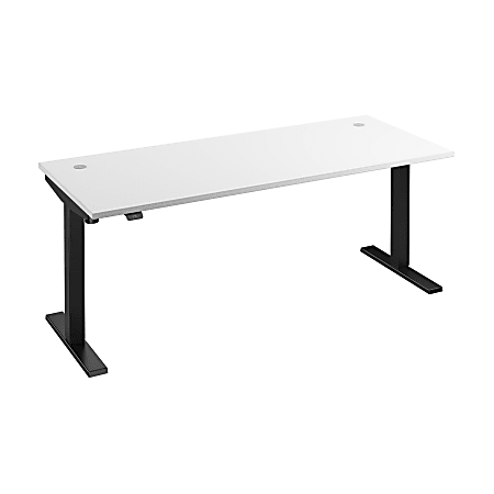 Bush® Business Furniture Move 40 Series Electric 72"W x 30"D Electric Height-Adjustable Standing Desk, White/Black, Standard Delivery