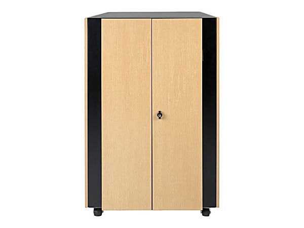 Tripp Lite 24U Soundproof Rack Enclosure Server Cabinet Quiet Acoustic - Rack cabinet - black, beige - 24U - 19"