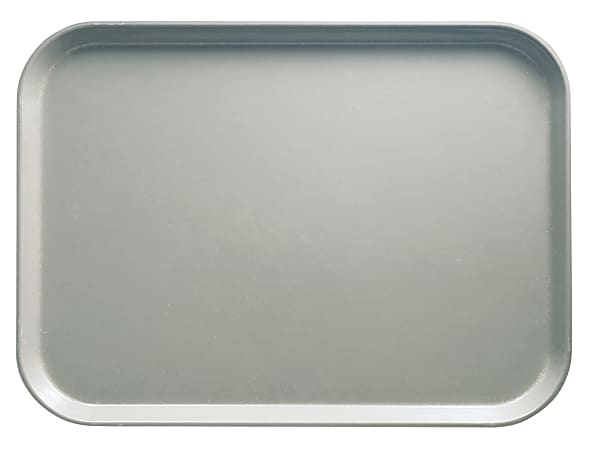 Cambro Camtray Rectangular Serving Trays, 15" x 20-1/4", Pearl Gray, Pack Of 12 Trays