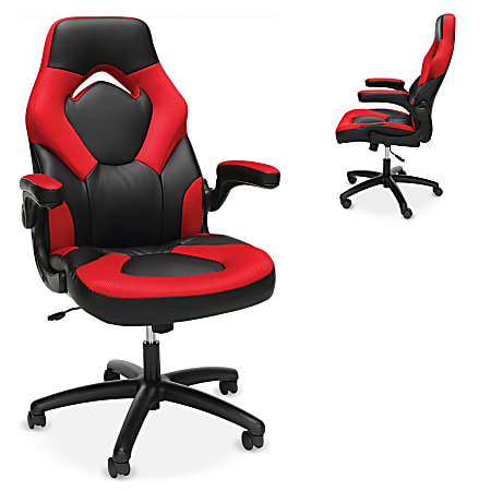 Respawn Racing Style Ergonomic Bonded Leather Computer Gaming Chair, Red