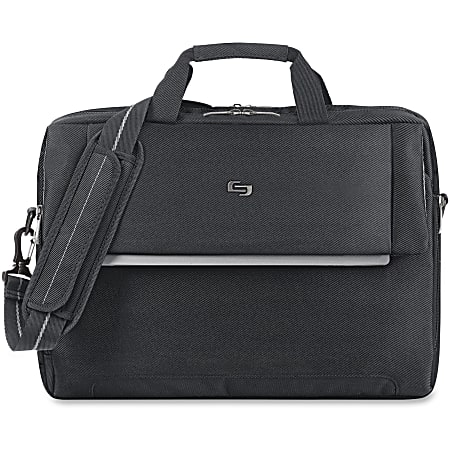 Solo New York Chrysler Briefcase For 17.3" Laptops, Black