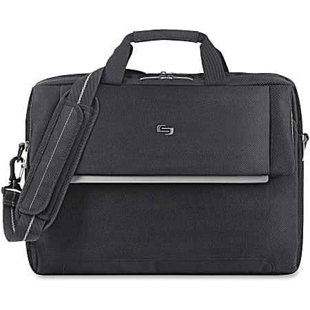 Solo New York Chrysler Briefcase For 17.3" Laptops, Black