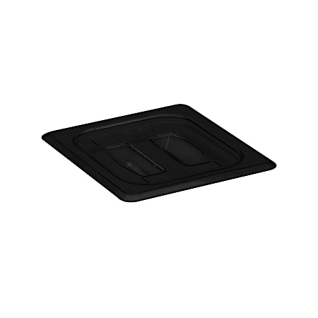 Cambro Camwear 1/6 Food Pan Lids With Handles, Black, Set Of 6 Lids