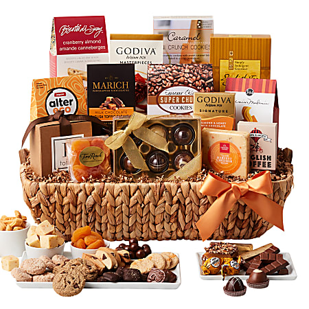 Givens Gourmet Thanksgiving Gift Basket Set, Set Of 14 Pieces