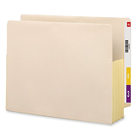Smead® Tyvek®-Lined Gusset End-Tab File Pockets, Letter Size,