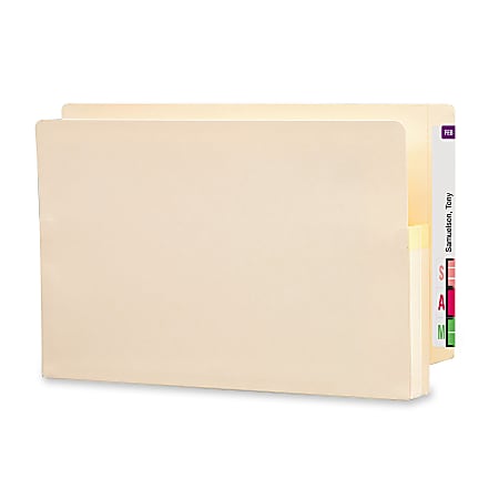 Smead® End-Tab File Pockets , Legal Size (8 1/2" x 14"), 1 3/4" Expansion, Manila, Box Of 25