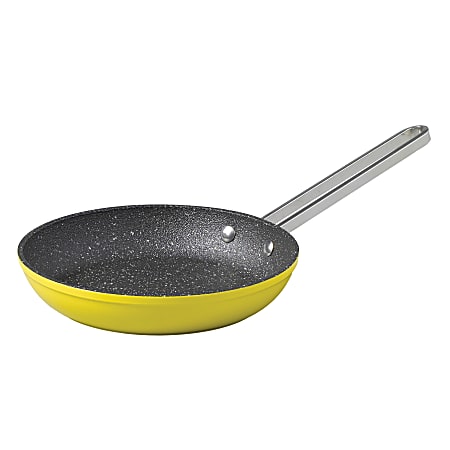 THE ROCK™ by Starfrit® Breakfast Collection Aluminum/Stainless Steel Nonstick Fry Pan, 6”, Yellow