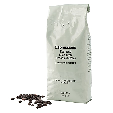 Espressione E.S.E. Whole Bean Coffee, Dark Roast, Dark
