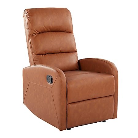 Camel faux leather hotsell recliner