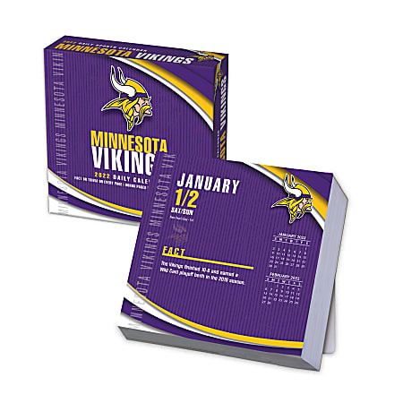 Turner Licensing Minnesota Vikings 2021 Desk Calendar 