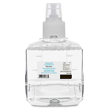 Provon LTX-12 Refill Clear & Mild Foam Handwash - 40.6 fl oz (1200 mL) - Pump Bottle Dispenser - Kill Germs - Skin, Hand - Moisturizing - Clear - Rich Lather, Fragrance-free, Dye-free - 2 / Carton