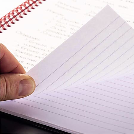 レッドウィングdoane paper グリッドラインポケットノート3冊1パック Black n Red Wirebound Notebook 3 58 x 5 78 1 Subject Wide Ruled 70
