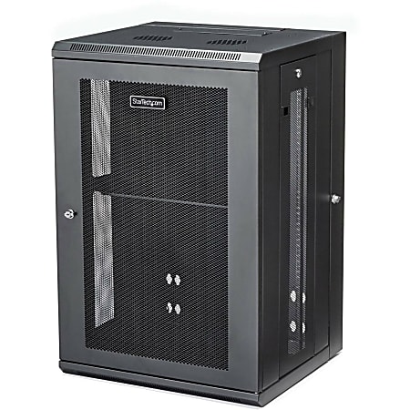 StarTech.com Wallmount Server Rack Cabinet - Hinged Enclosure - Wallmount Network Cabinet - 20 in. Deep - RK1820WALHM