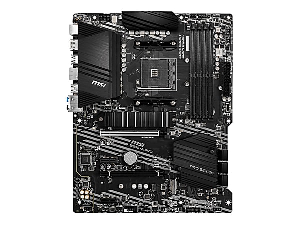 MSI B550-A PRO Desktop Motherboard - AMD B550 Chipset - Socket AM4 - ATX - 128 GB DDR4 SDRAM Maximum RAM - B550APRO