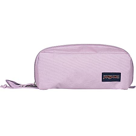 Jansport Perfect Pencil Pouch, 9” x 4” x 3”, 85% Recycled, Pink Ice