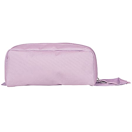 Jansport Perfect Pencil Pouch, 9” x 4” x 3”, 85% Recycled, Pink Ice