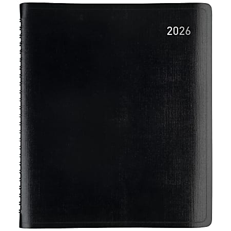 Office Depot Brand Weekly Monthly Planner, 7" x 9", Black, January 2026 to December 2026, OD71200026