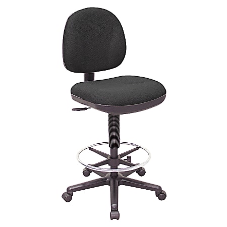 Lorell® Millenia Pneumatic Task Stool, Black