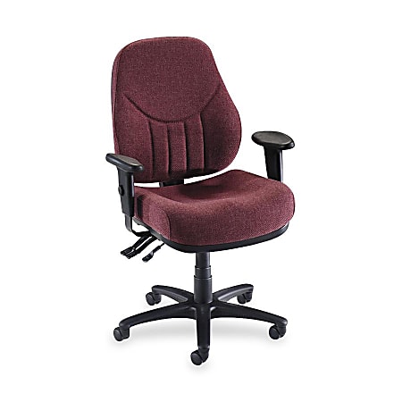Lorell® Baily Series High-Back Multi-Task Chair, Burgundy