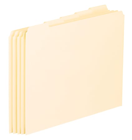 Pendaflex® File Guides, Blank, Letter Size, Manila, Pack Of 100