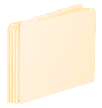 Pendaflex® File Guides, Blank, Letter Size, Manila, Pack Of 100