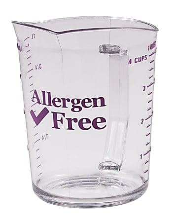 Cambro Camwear Measuring Cups, 32 Oz, Allergen-Free Purple, Pack Of 12 Cups