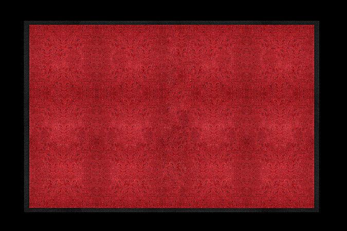 M+A Matting ColorStar Mat, 3' x 5', Red/Black, Cleats Plus