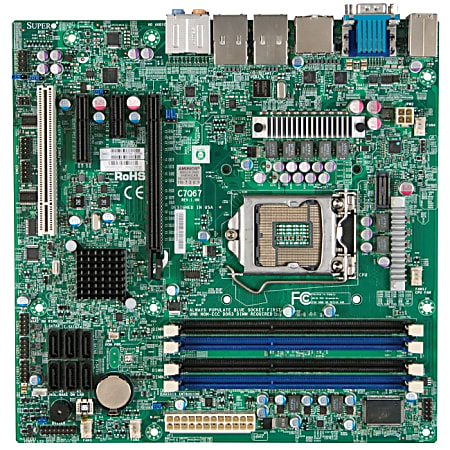 Supermicro C7Q67 Desktop Motherboard - Intel Q67 Express Chipset - Socket H2 LGA-1155 - Retail Pack
