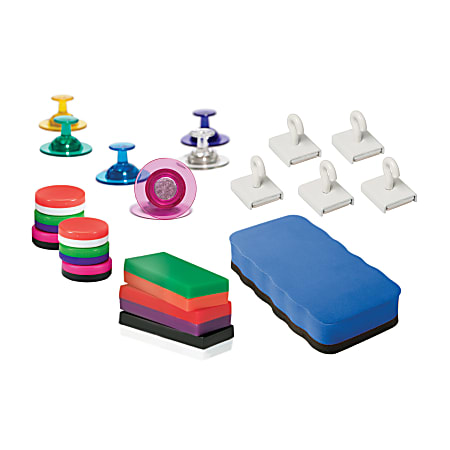Dowling Magnets® Magnetic Whiteboard 21-Piece Accessories Bundle