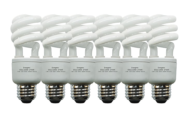 GE Spiral Compact Fluorescent Bulb, 13 Watts