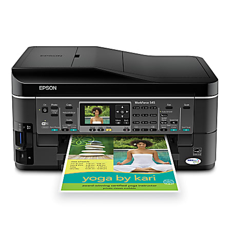 Epson® WorkForce® 545 Wireless Inkjet All-In-One Printer, Copier, Scanner, Fax