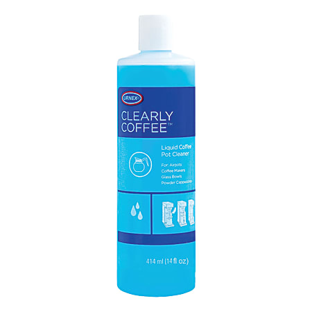 Coffee pot cleaning solution outlet