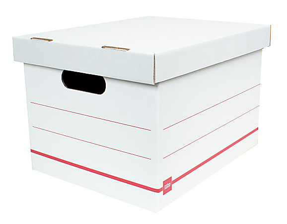 Office Depot Brand Corrugated Boxes 24 x 24 x 24 White Bundle of 10 -  Office Depot