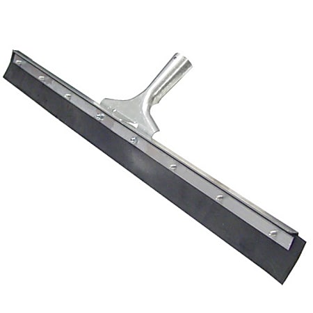 Winco Rubber Floor Squeegee, 24" x 2", Black