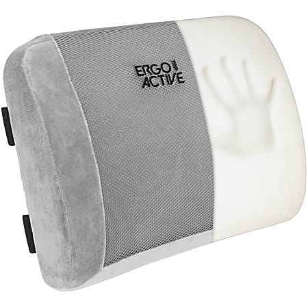 Mount It ErgoActive Lumbar Support Pillow Memory Foam 12 34 x 15