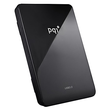 PQI 1TB External Hard Drive 16MB Cache USB H568V Black - Office Depot