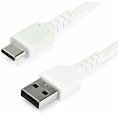 StarTech.com 2 m / 6.6ft USB 2.0 to USB C Cable - High Quality USB 2.0 Cable - USB Cable - White - USB Data Transfer Cable (RUSB2AC2MW)