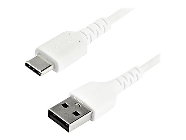 StarTech.com 2 m / 6.6ft USB 2.0 to USB C Cable - High Quality USB 2.0 Cable - USB Cable - White - USB Data Transfer Cable (RUSB2AC2MW)