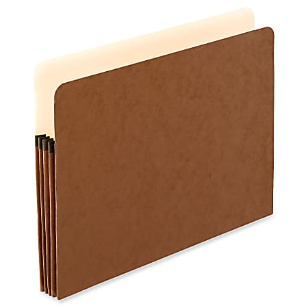 Pendaflex® Extra-Strong Acid-Free File Pockets, Letter Size, 3 1/2" Expansion, 30% Recycled, Red, Box Of 50