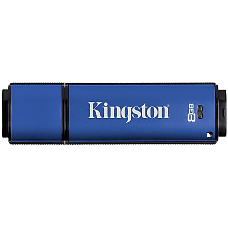 Kingston 8GB DataTraveler Vault Privacy Edition USB 2.0 Flash Drive - 8 GB - USB - External