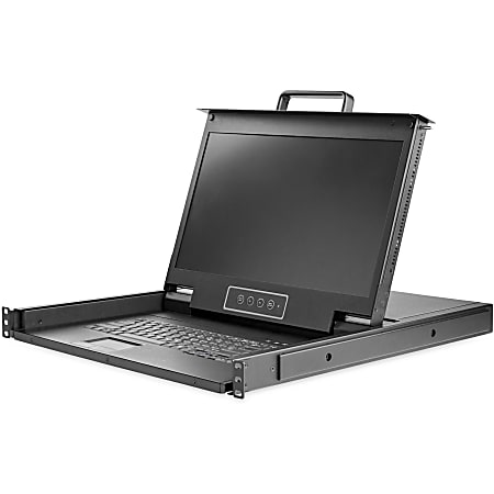 StarTech.com 17 HD Rackmount KVM Console - 1 Port VGA - Rackmount LCD Monitor - Cables and Mounting Brackets Included