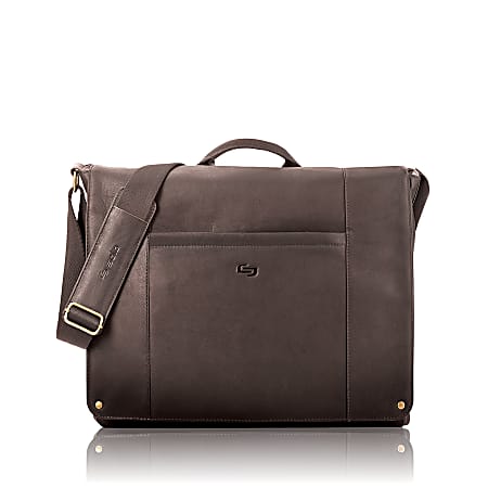 Solo leather messenger bag shop