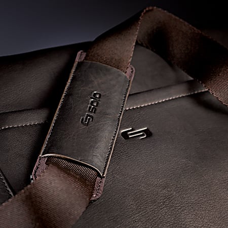 Solo leather messenger bag discount