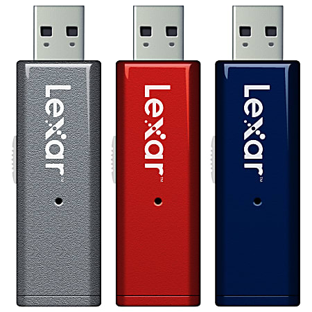 Lexar™ Retrax USB Flash Drive, 4GB, Pack Of 3
