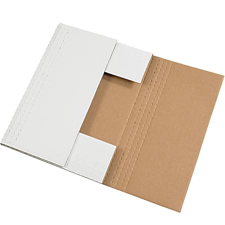 Partners Brand Easy Fold Mailers, 24" x 18" x 2", White, Pack Of 50
